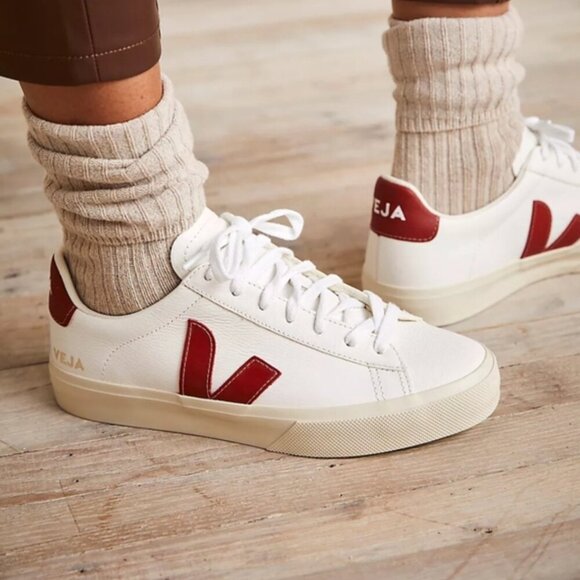 Veja Shoes - Veja Campo Chromefree Sneakers Extra White Rouille Leather Women's US 7 EU 38